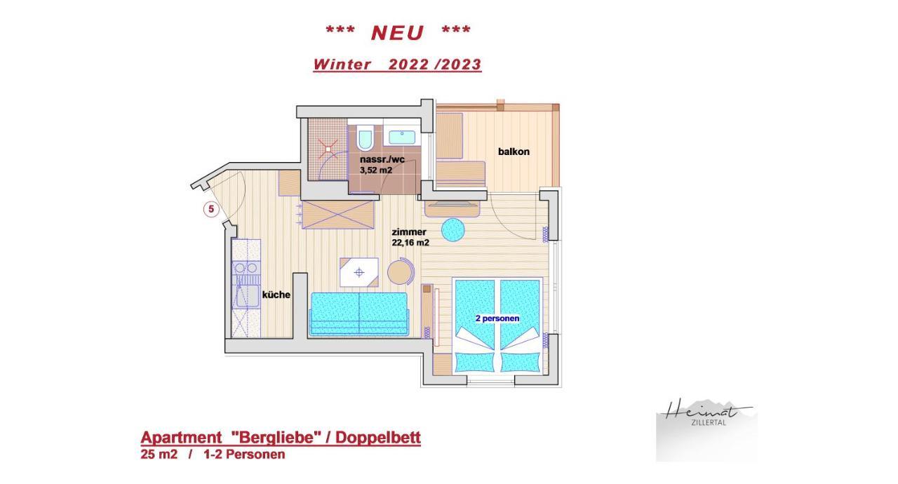 Heimat Apartments - Zillertal Gerlos Eksteriør billede